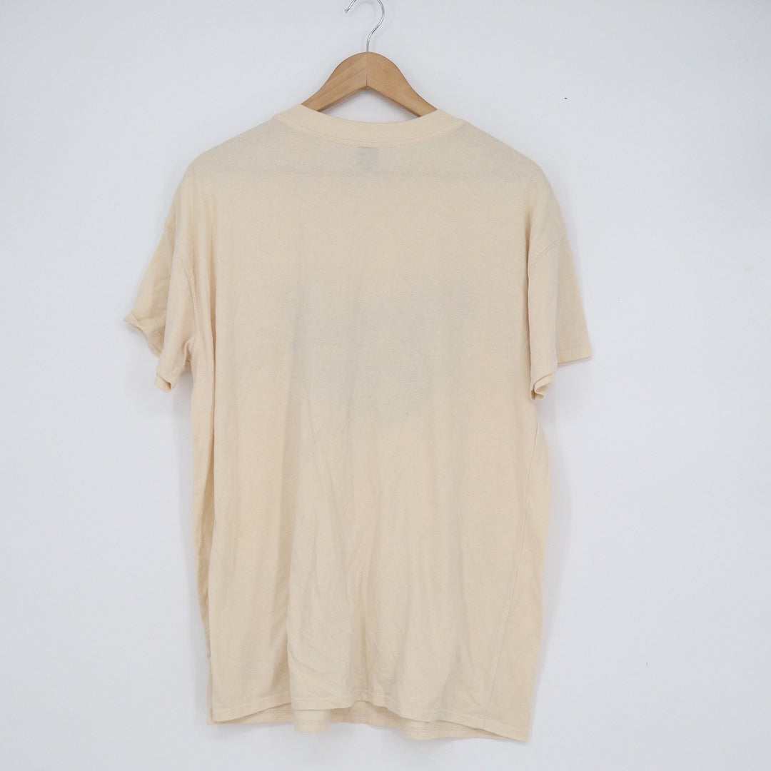 Wild Fable Womens Butterfly Graphic T-Shirt Cream Short Sleeve Y2K Medium