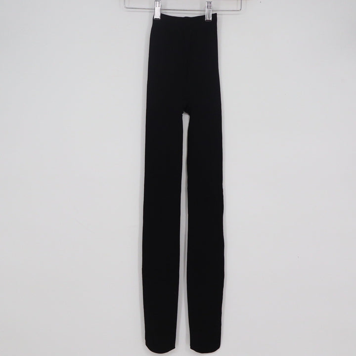 Unbranded Womens High Waisted Black Skinny Leggings Full Length Stretch Size S/M