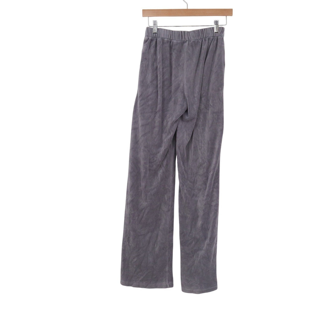 John Galt Brandy Melville Grey Velour Wide Leg Lounge Pants