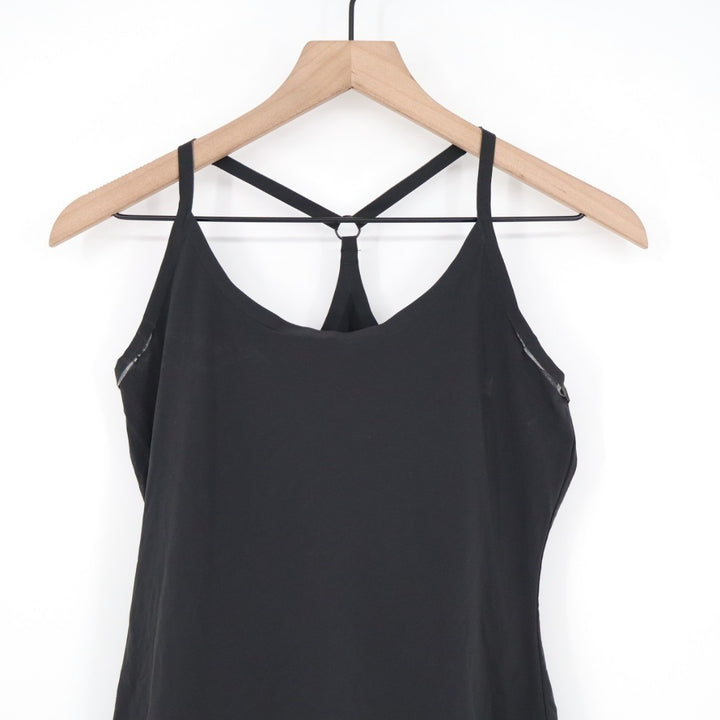 Outdoor Voices Tennis Dress Womens Small Black Racerback Stretch Built-In Shorts