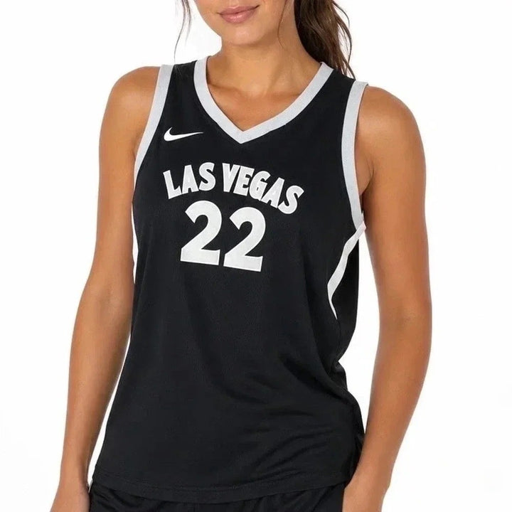 Nike Las Vegas Aces A'ja Wilson 22 Exploration Series Jersey Black XXL
