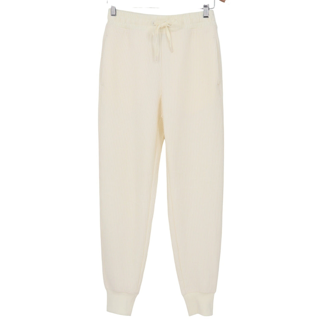DSG So Soft Ottoman Jogger Womens XS Light Cream Ribbed High Rise Pants