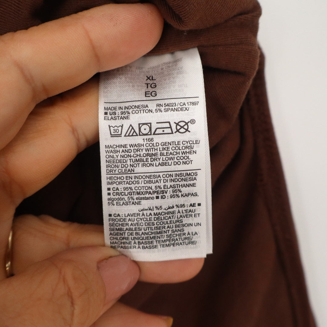 Old Navy Womens XL Brown Square Neck Sleeveless Cotton Stretch Bodysuit