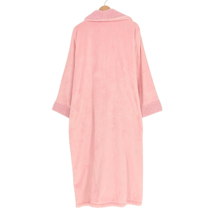 Charter Club Intimates Bathrobe Womens XL/2XL Pink Fleece Pockets Shawl Collar