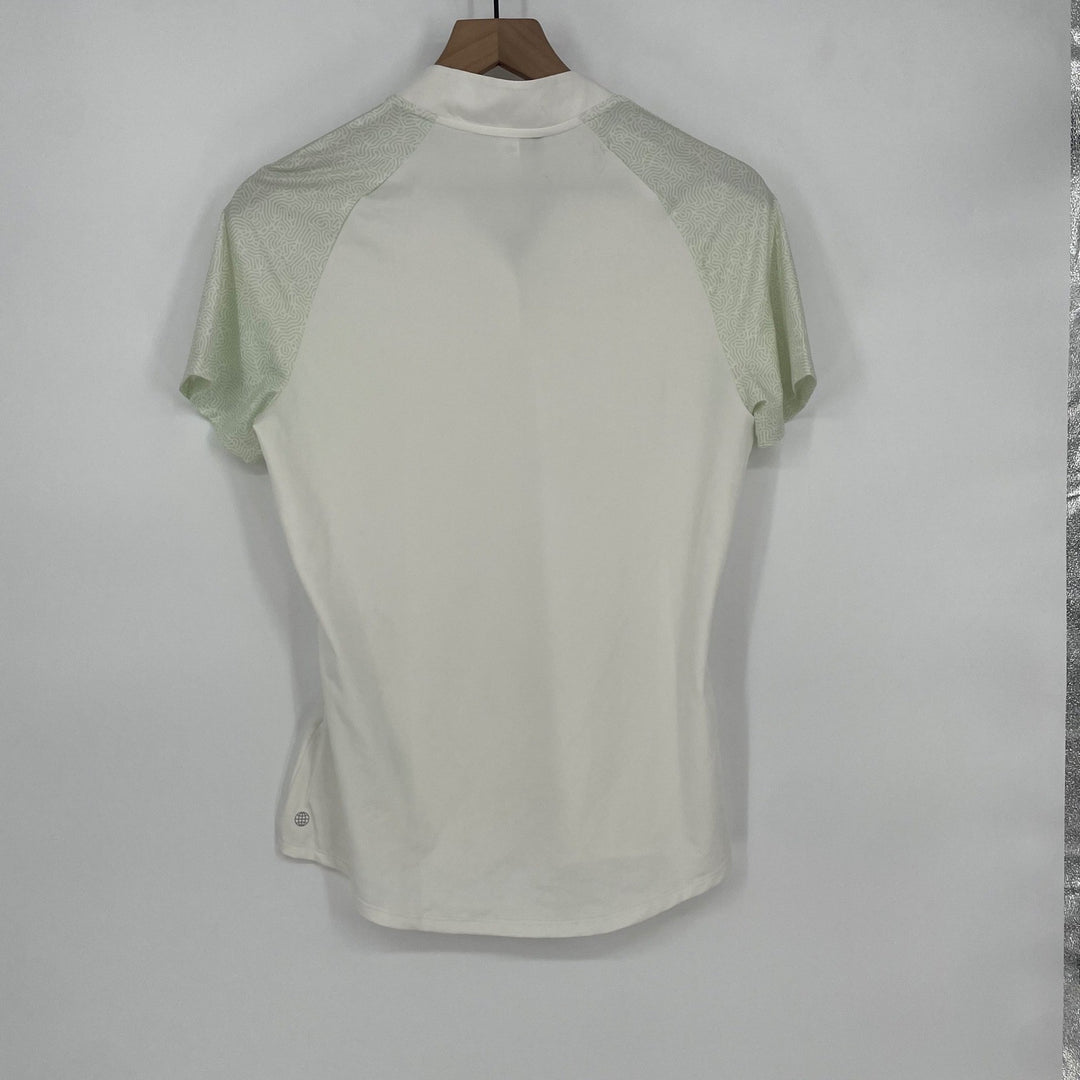 Adidas Womens Golf Polo Shirt White Short Sleeve W U365 C PRT SS HG4504 Sz S