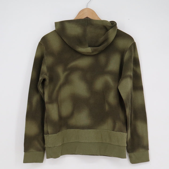 Champion Boys Olive Green Cloud Wash Hoodie Orange Logo Size L