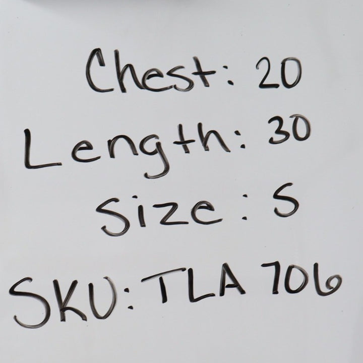 Text on a white background with measurements and SKU details.