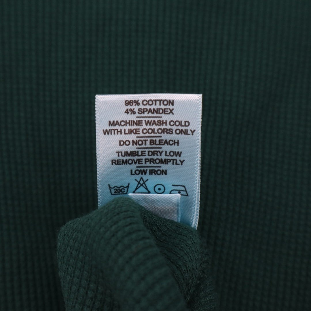 American Giant Thermal Crew Tee Shirt Womens XS Botanical Garden Waffle Knit