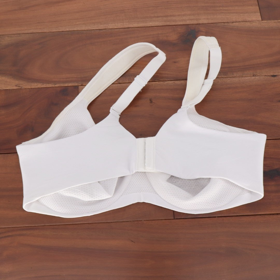 Bali Coolest Smoothing Minimizer Bra Womens 42C White Underwire Adjustable Strap