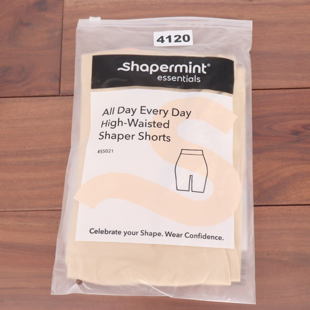 Shapermint Essentials All Day Every Day High Waisted Shaper Shorts XL/2XL Chai