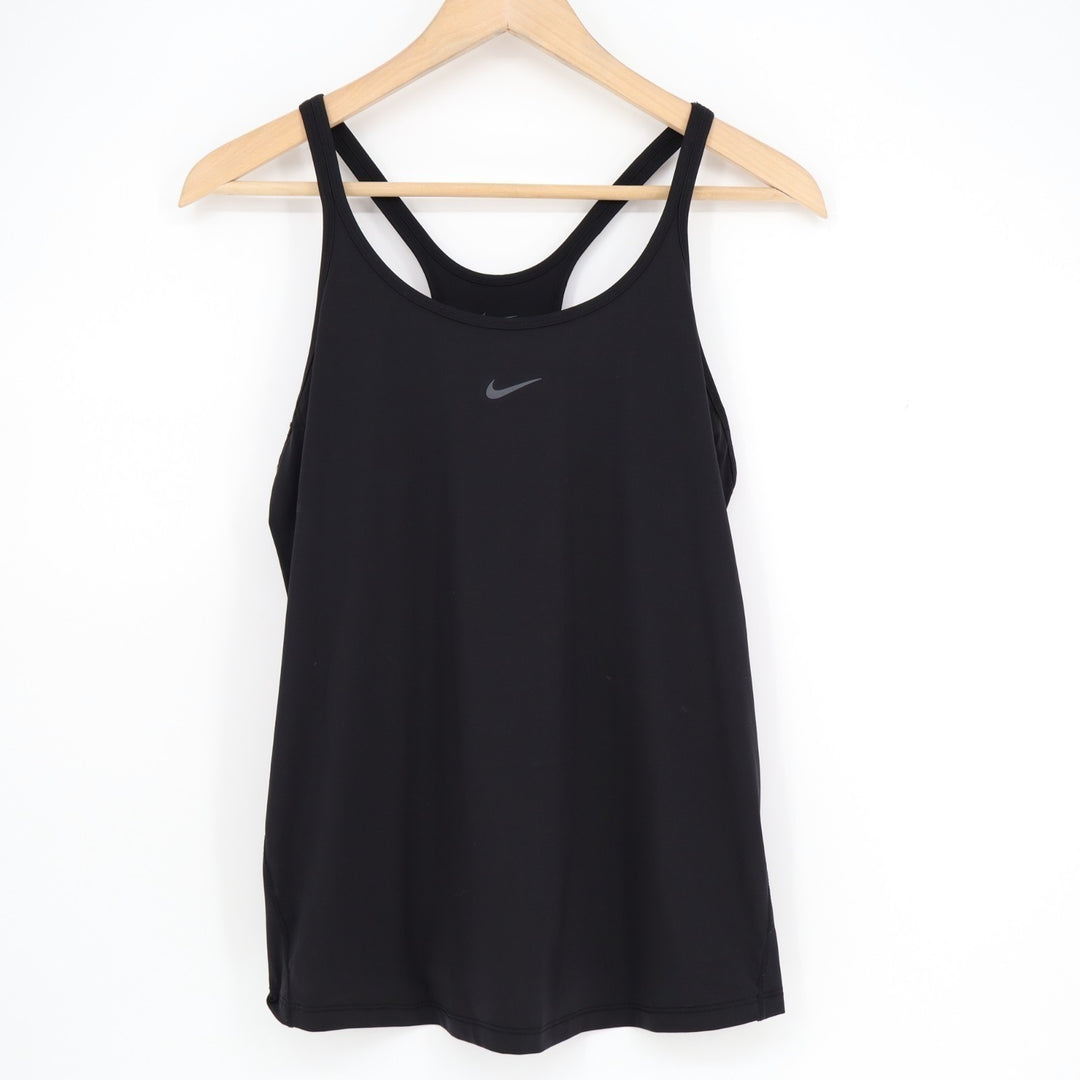 Nike One Dri-Fit Tank Top Womens Medium Black Racerback Scoop Neck Activewear