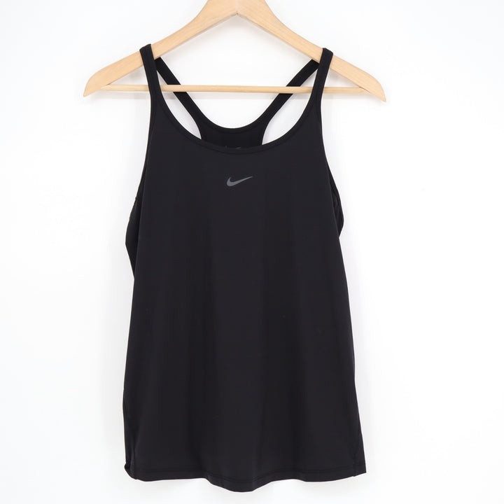 Nike One Dri-Fit Tank Top Womens Medium Black Racerback Scoop Neck Activewear