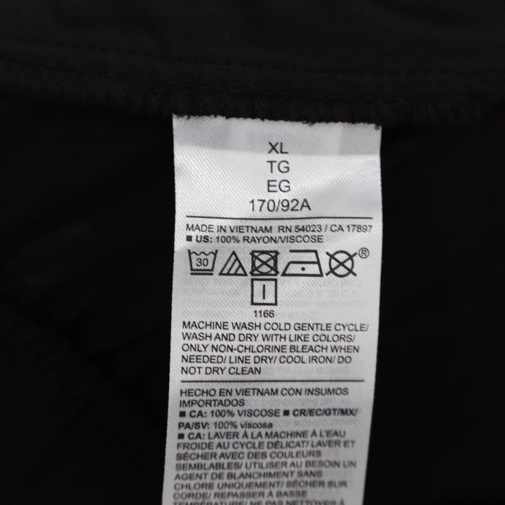 Old Navy Playa Wide Leg Pants Womens XL Black High Rise Rayon Full Length