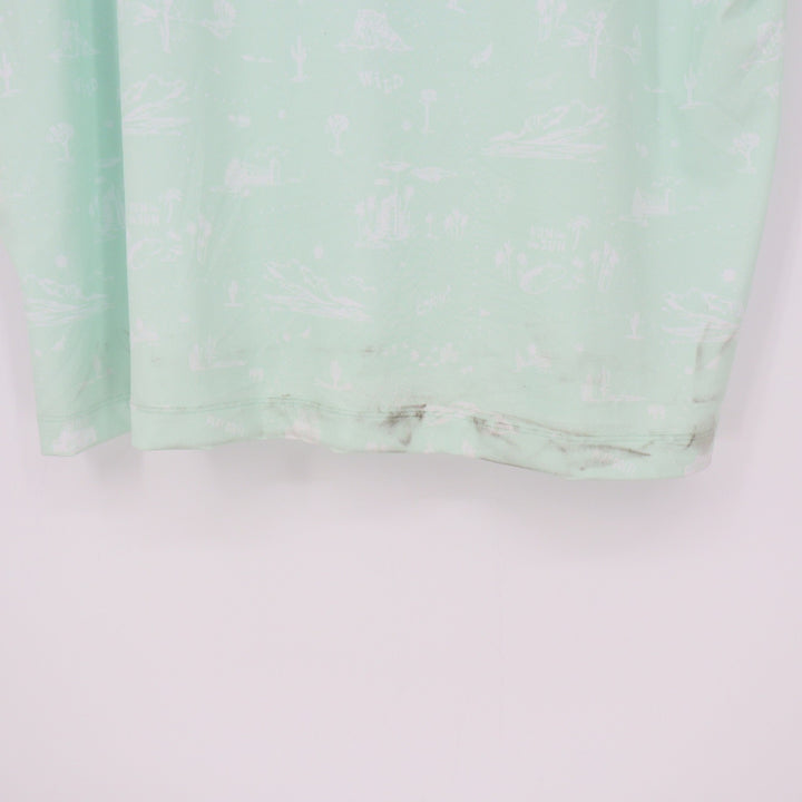 Bad Birdie Mens The Southwest Loop Golf Polo Mint Green XXL
