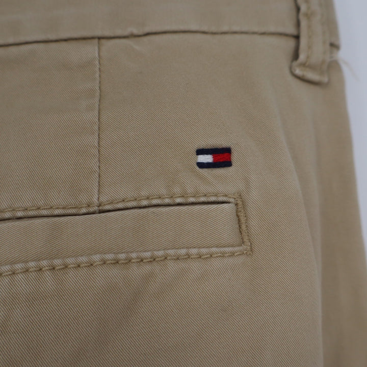 Tommy Hilfiger Mens Tailored Fit Chino Pants Tan Khaki 34x32 Cotton Stretch