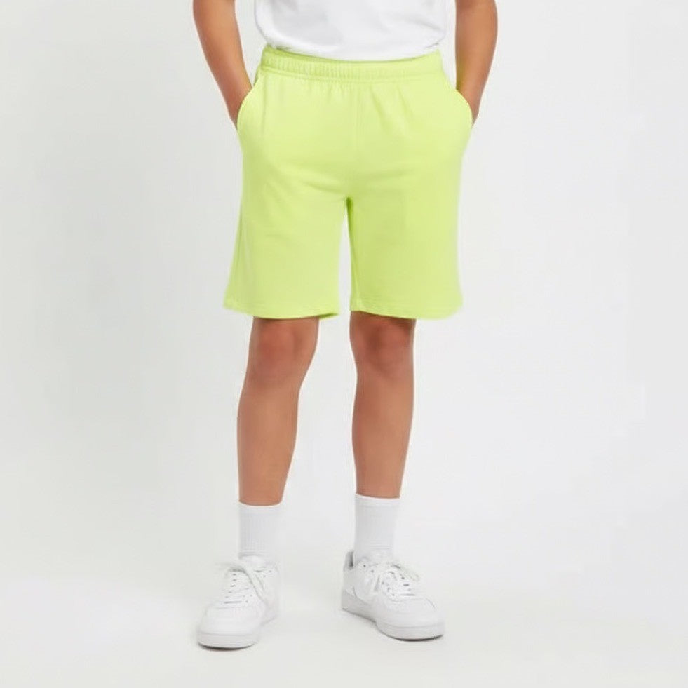 DSG Boys Agility Shorts Light Lime Neon Yellow Green Athletic Size L 14-16