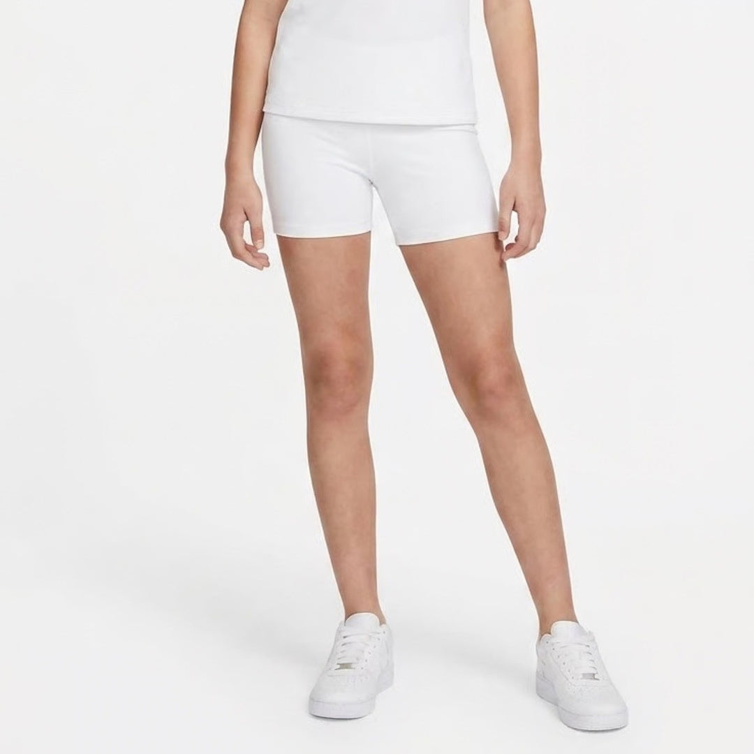 DSG Girls Performance Mid Rise Shortie White Athletic Shorts Size M 10-12 3in