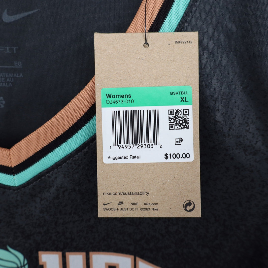 Nike New York Liberty Sabrina Ionescu 20 Explorer Edition Jersey Black XL