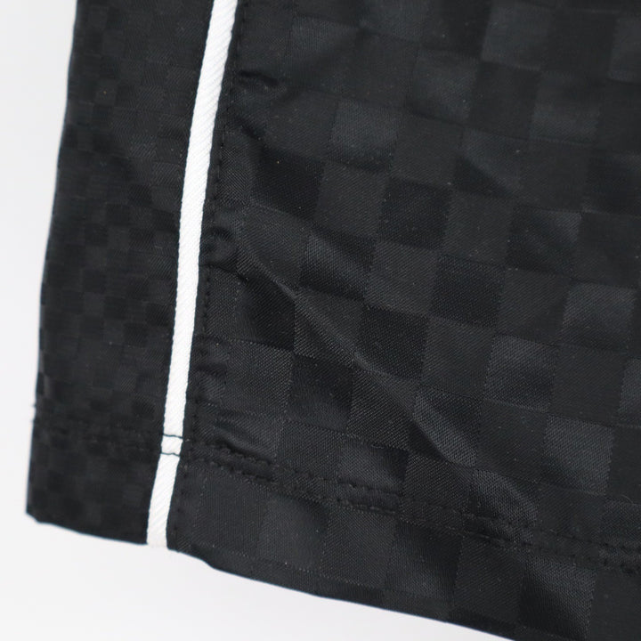 DSG Boys Woven Soccer Shorts Pure Black Checkerboard Size S 8-9 NEW