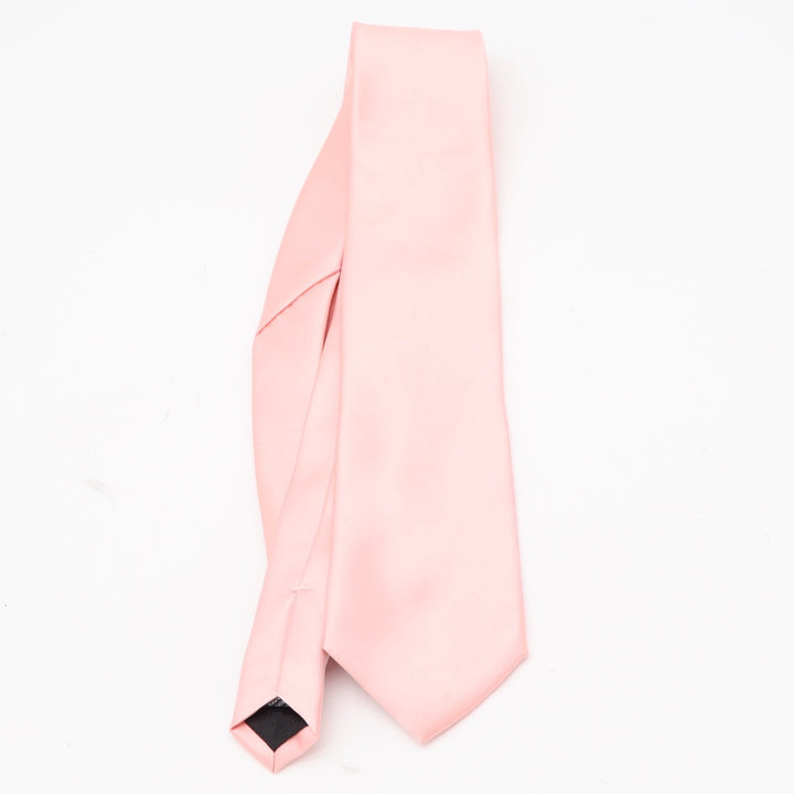 Joseph & Feiss Necktie Mens OS Gold Pink Solid Classic Formal Accessory