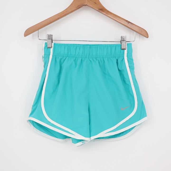 Nike Womens Tempo Dri-FIT Running Shorts Teal White XS NEW