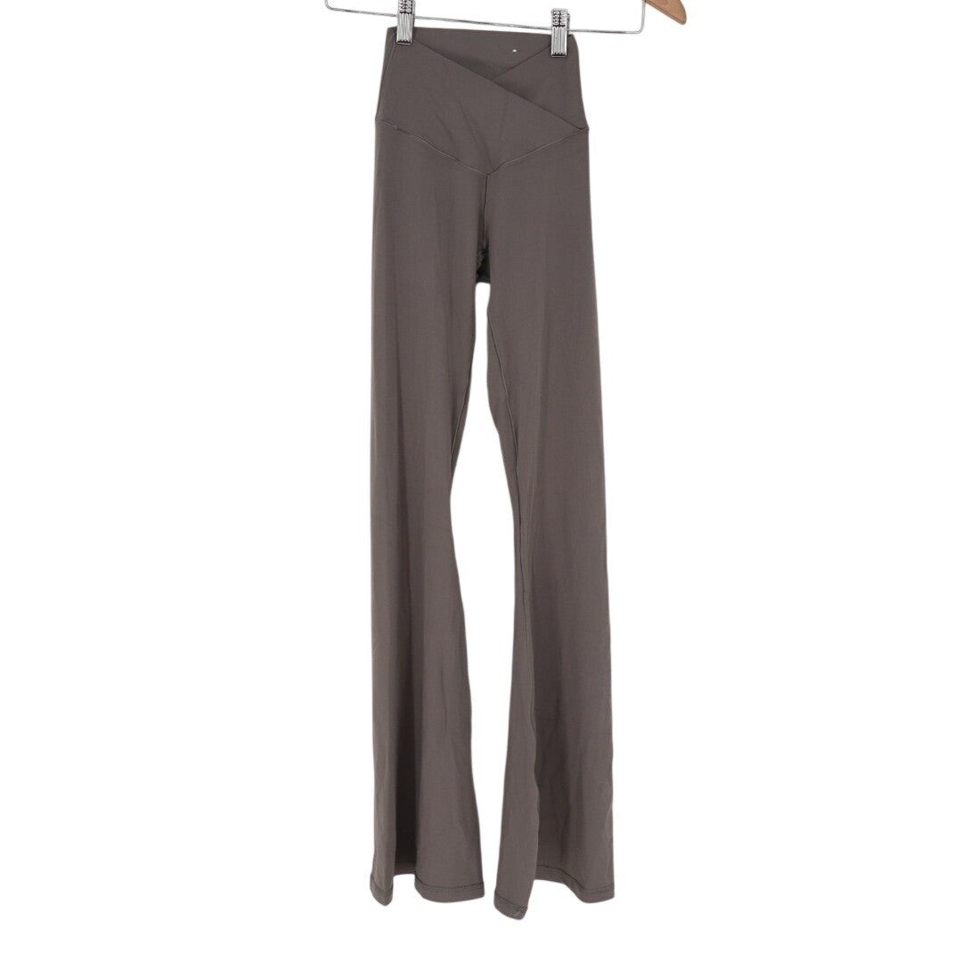 Offline by Aerie Real Me Leggings Womens XS Brown Stretch High Waist Flare Leg