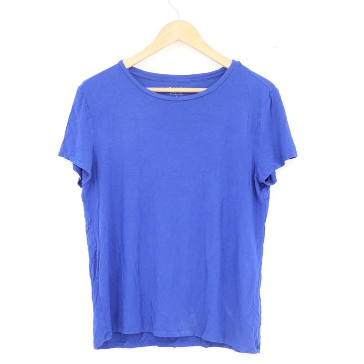 Calvin Klein Womens Super Soft Butter Tee Royal Blue Crewneck T-Shirt L