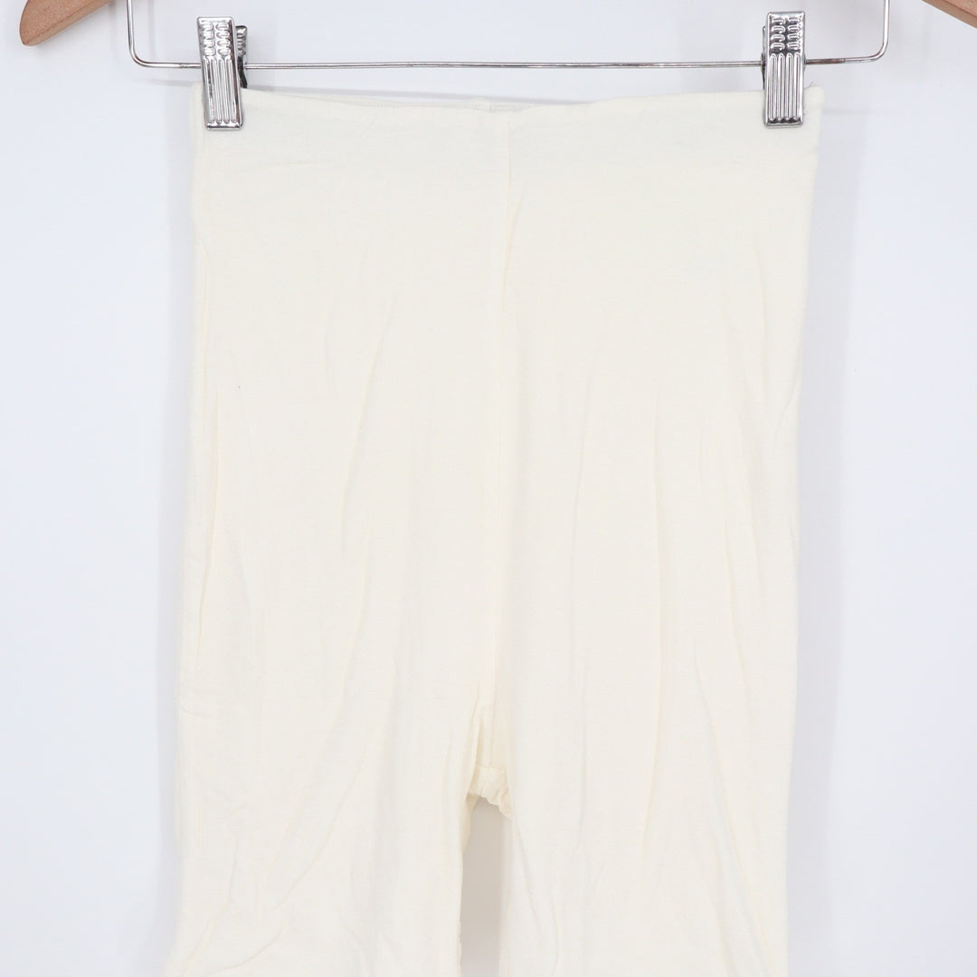 Naked Wardrobe Baby Mama Cream Biker Shorts Womens Small