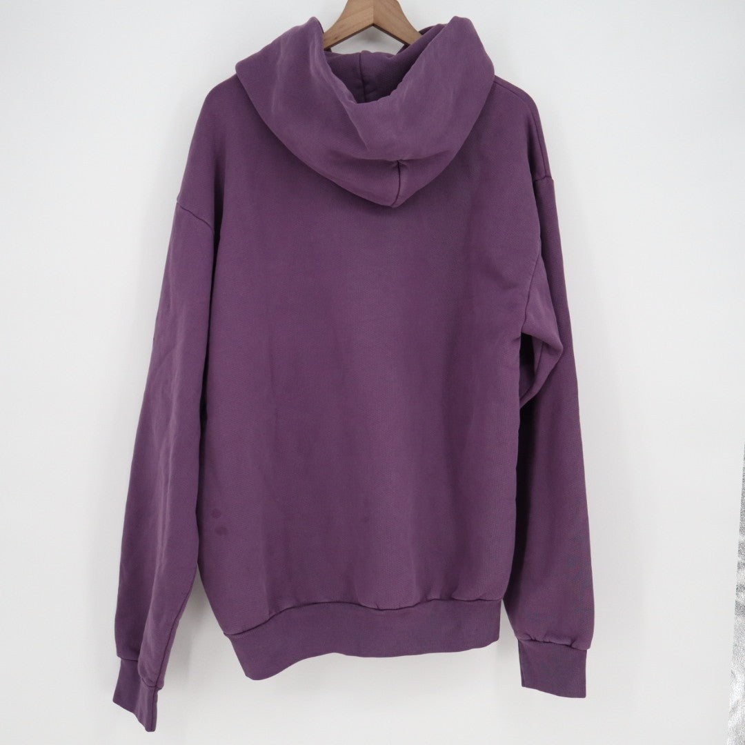 American Giant American Vintage Hoodie Unisex L Purple Cotton Kangaroo Pocket
