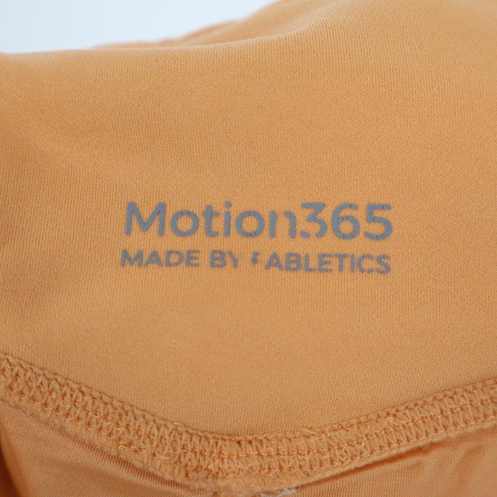 Fabletics Trinity Motion365 Athletic Shorts Womens S Orange Stretch Mid Rise