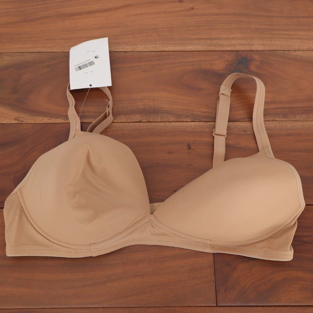 Warners Blissful Benefits Lift T-Shirt Bra Womens 38B Beige Wireless Padded