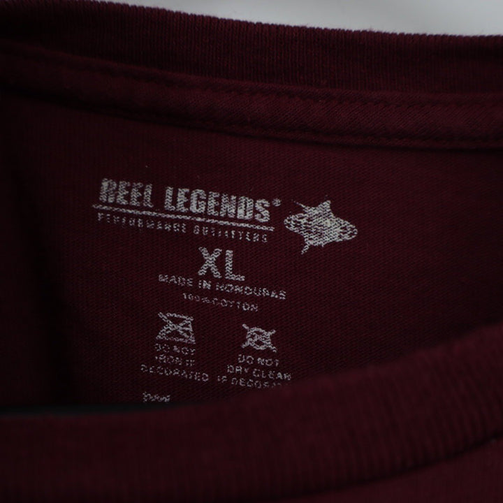 Reel Legends Florida Fishing Boat Marlin Long Sleeve T Shirt Mens XL
