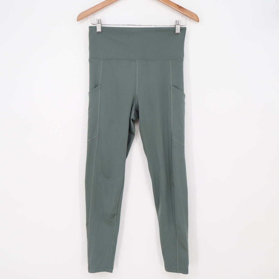 American Eagle Leggings Womens M The Everything Pocket Legging Green Excellent