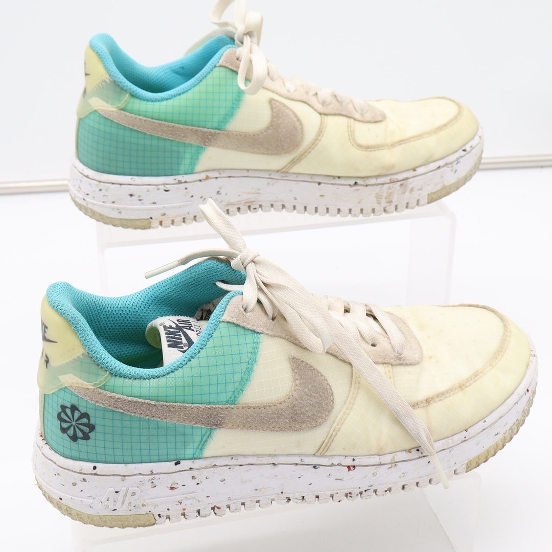 Nike Air Force 1 Crater Coconut Milk Washed Teal Womens Size 9 Sneaker