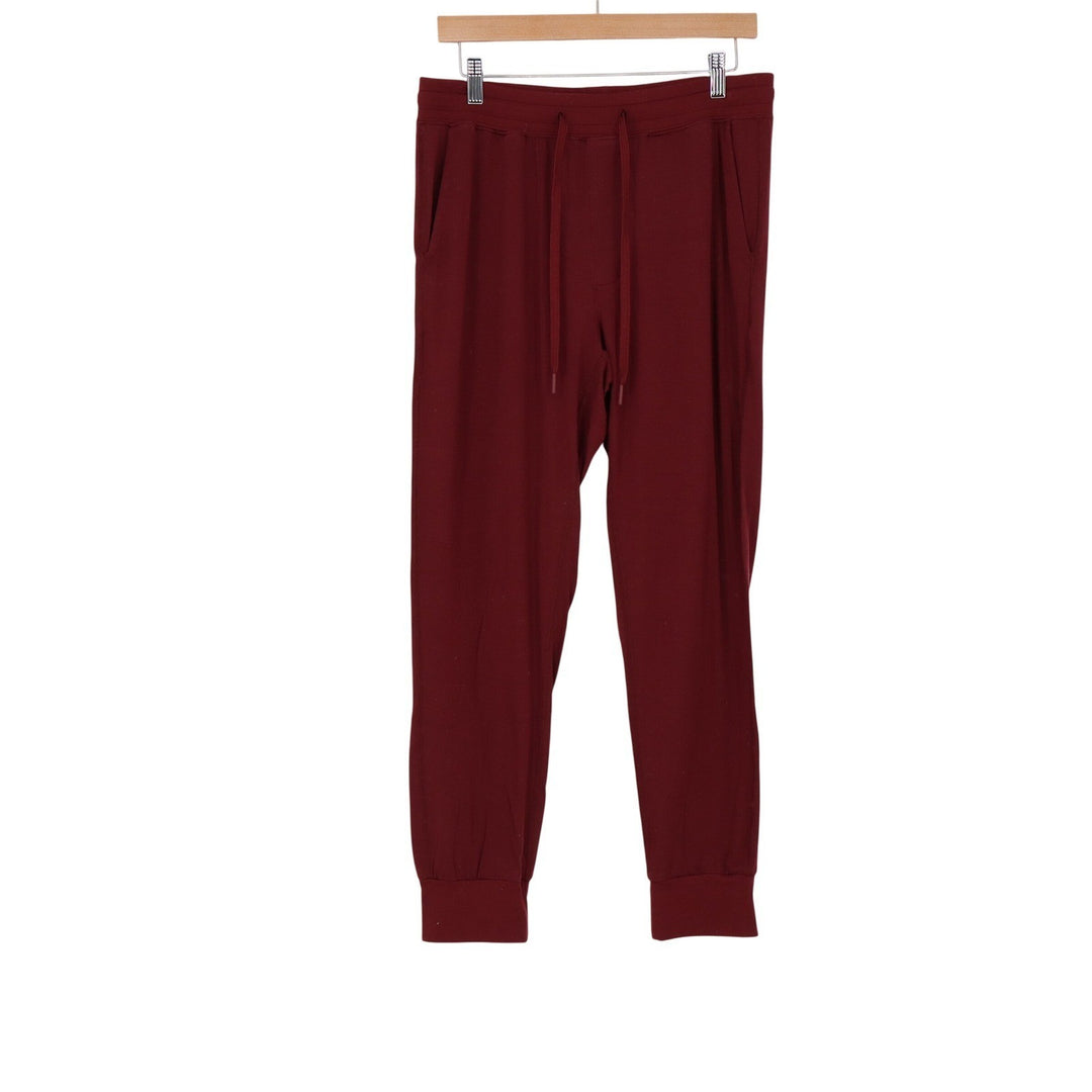 American Eagle AE Lounge Mens Joggers Maroon Burgundy Modal Blend Size Medium
