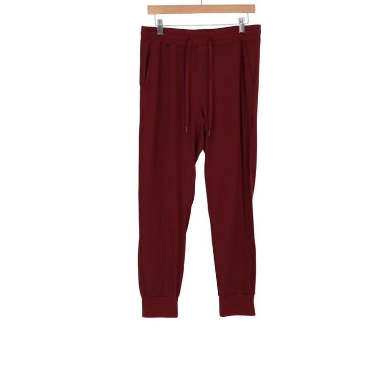 American Eagle AE Lounge Mens Joggers Maroon Burgundy Modal Blend Size Medium