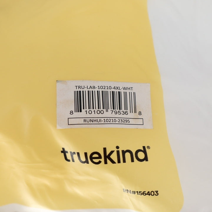 Truekind Supportive Comfort Wireless Shaping Bra Women 4XL White Sweetheart Neck