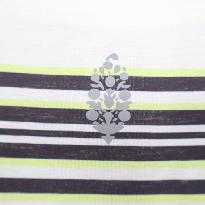 FP Movement Wave Stripe Muscle Tank Black Combo Neon Ruched Side Top Small
