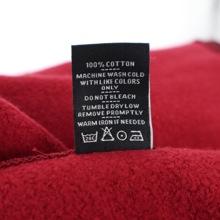 American Giant Redwood Overshirt Unisex M Red Plaid Cotton Fleece Spread Collar