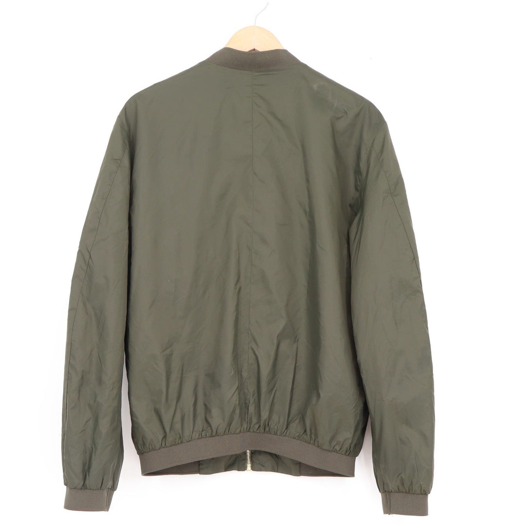 HM Mens Bomber Jacket Olive Green Full Zip Lightweight Coat 36R