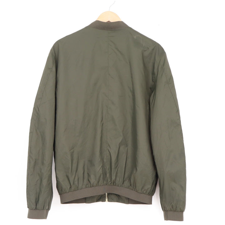 HM Mens Bomber Jacket Olive Green Full Zip Lightweight Coat 36R