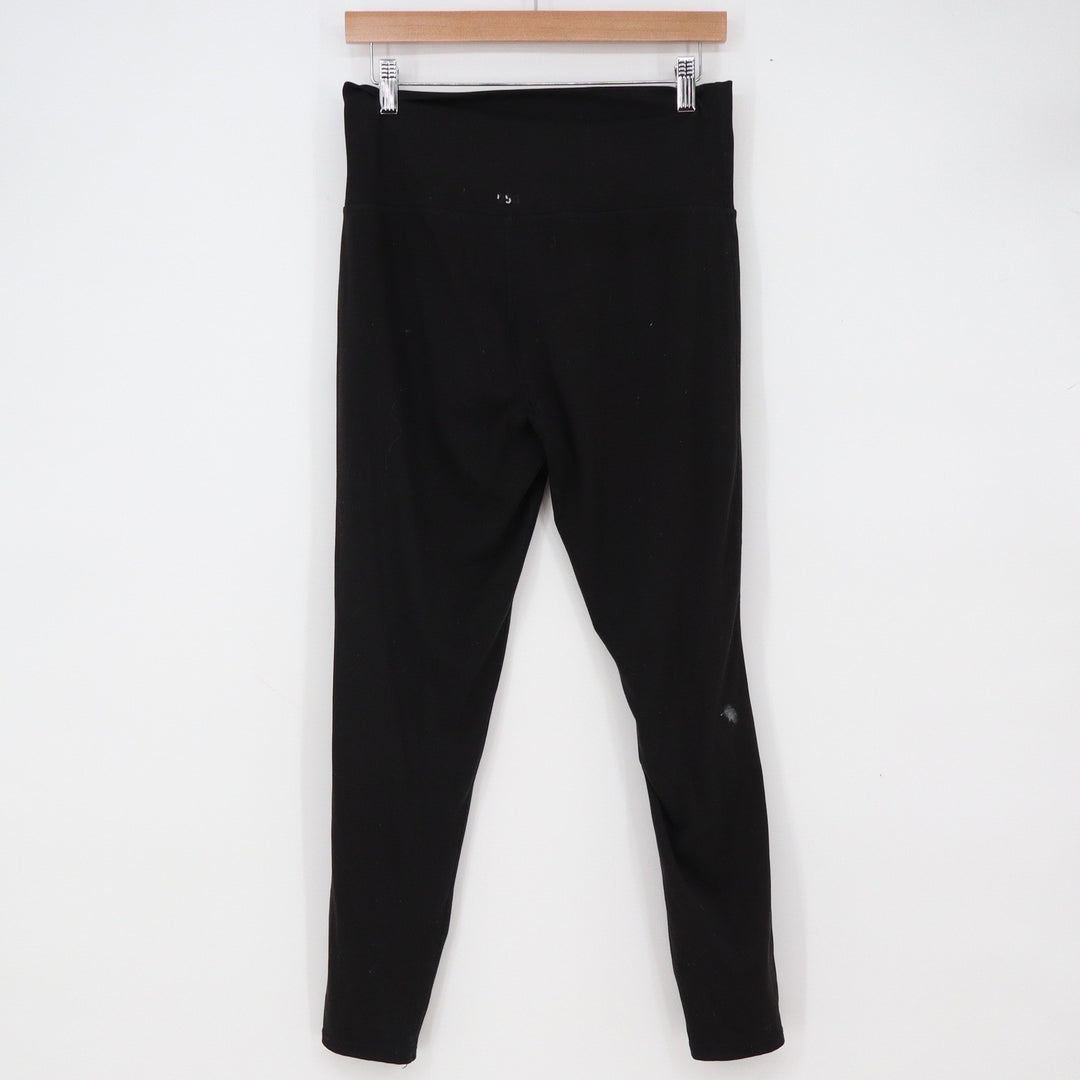 DSG Leggings Womens M Crossover Waist Black High Rise Stretch Good