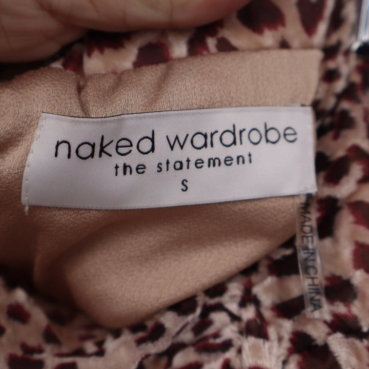 Naked Wardrobe The Statement Leopard Print Ruffle Mini Skirt Small