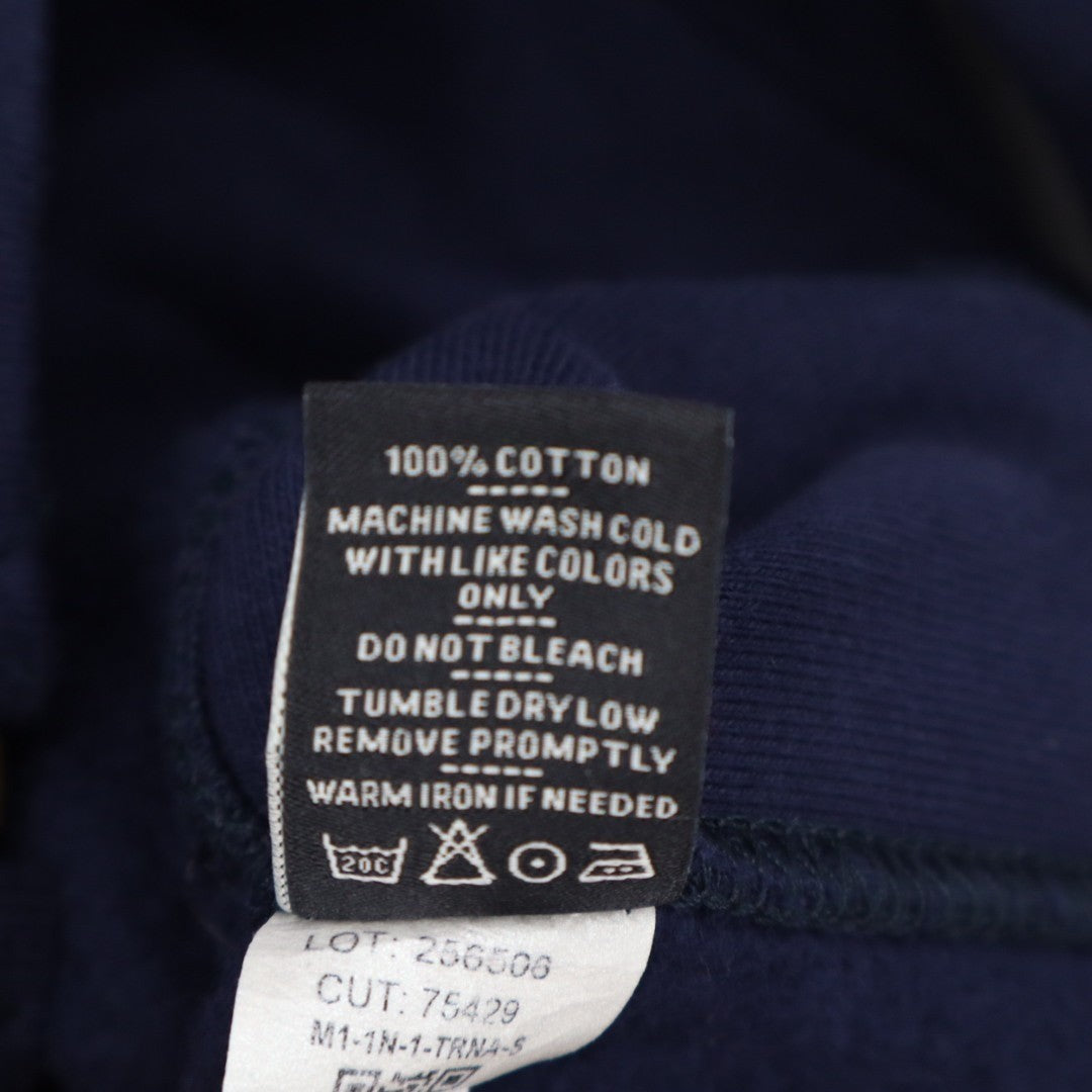 American Giant Classic Hoodie Men Small Blue Full Zip Cotton Fleece Long Sleeve