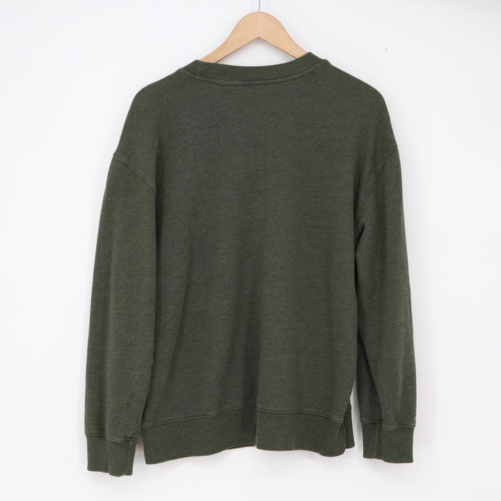 Time and Tru Sweatshirt Womens M Green Pullover Crew Neck Relaxed Fit Excellent