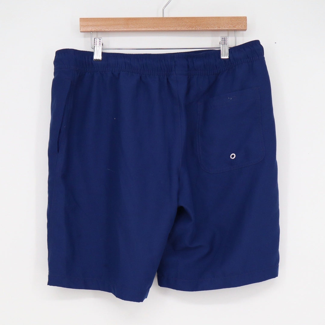 Amazon Essentials Mens Navy Blue Swim Trunks Size L Drawstring Mesh