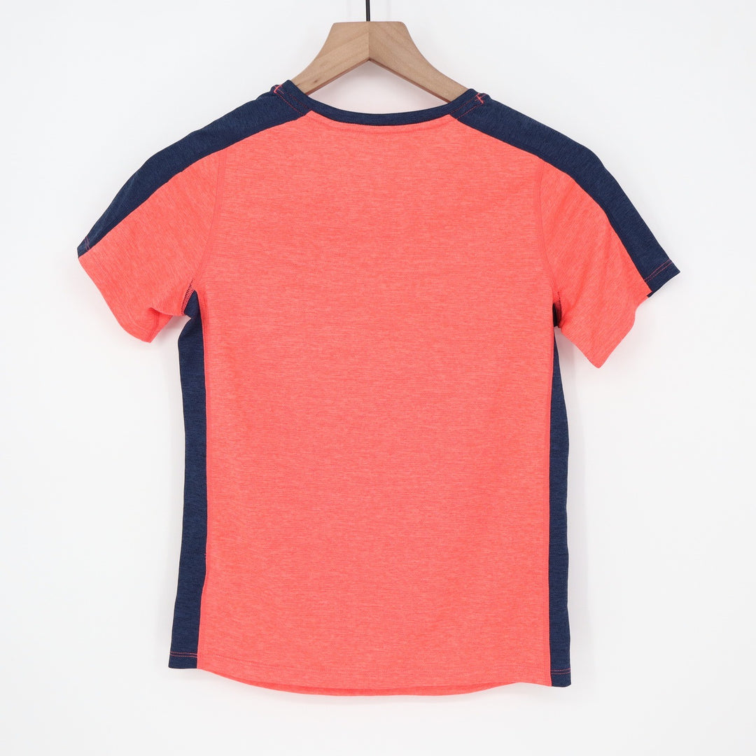 DSG Boys Pieced Graphic Movement Tee Cabana Coral Orange Navy Blue Size M 10-12