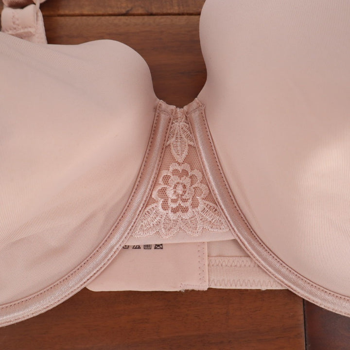Vanity Fair Beauty Back Bra Women 44D Sheer Quartz Stretch Full Figure Underwire
