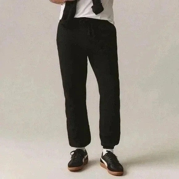 American Giant Classic Sweatpants Mens Medium Black Tapered Leg Cotton Jogger