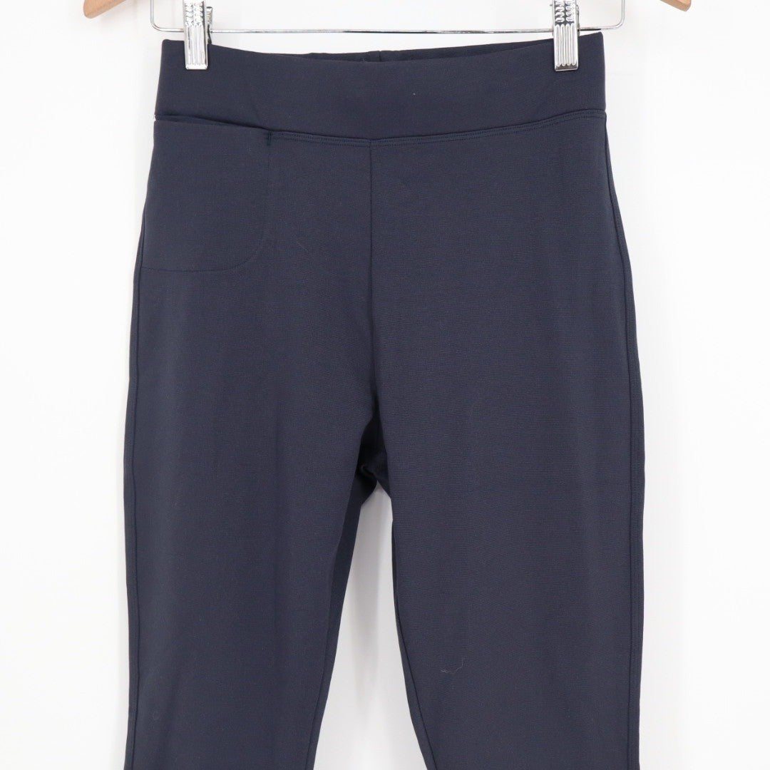 American Giant Ponte Slim Pant High Rise Heritage Navy Reg Size 4